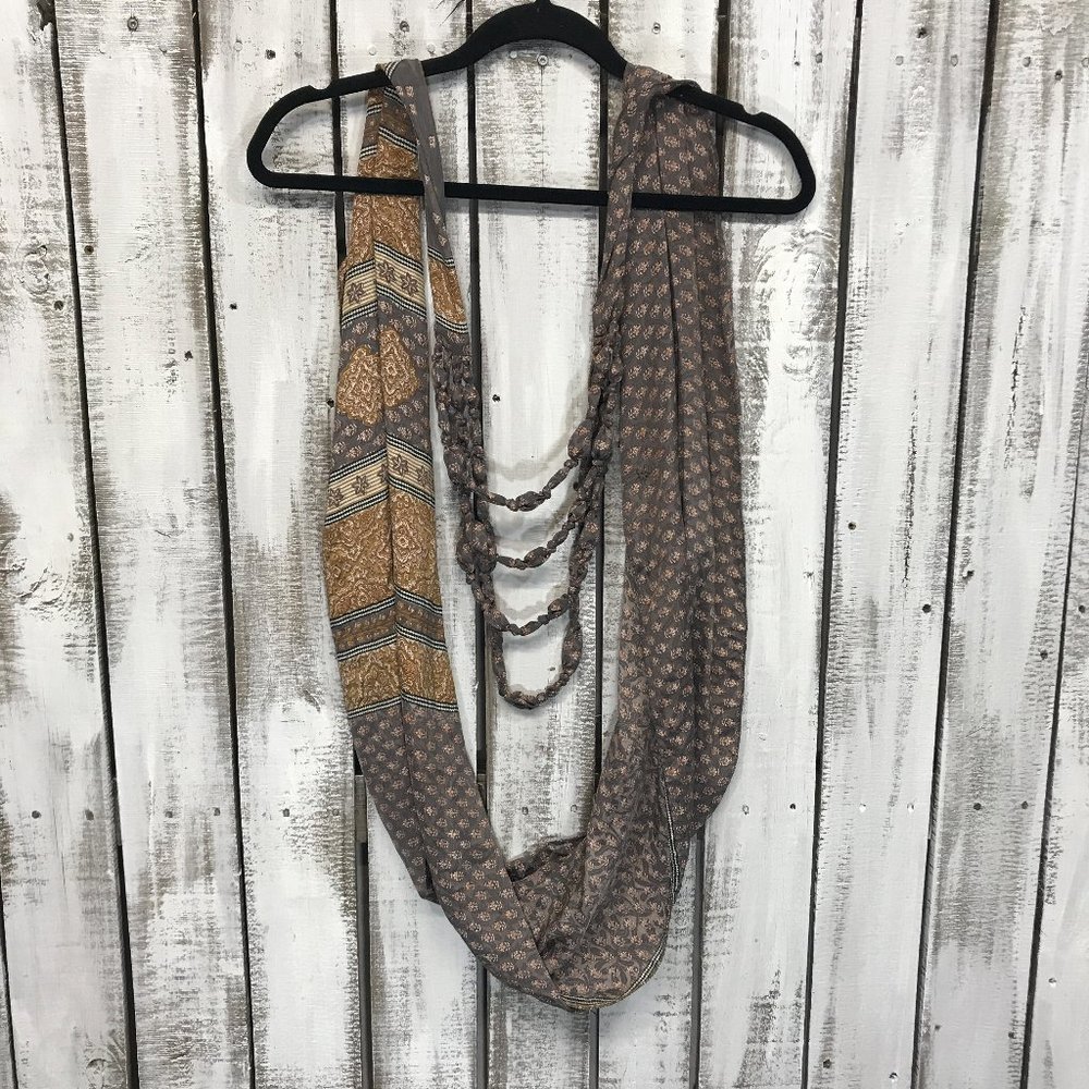 Infinity Necklace Scarf covered beads - Picture 4 of 7